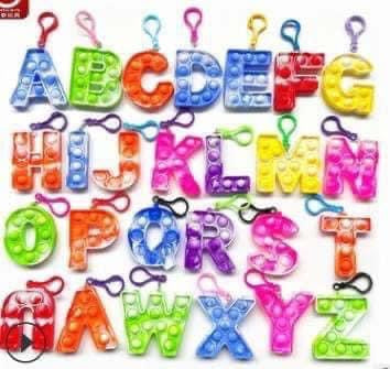 Alphabet Popper Keychain
