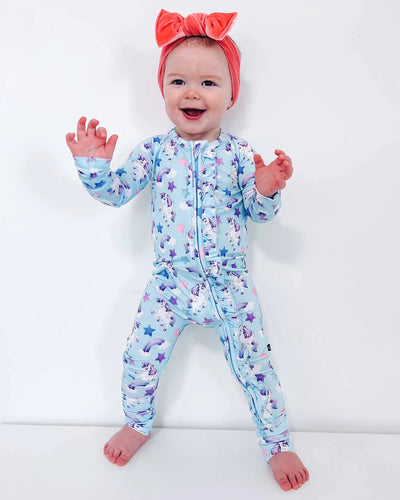 Hannah Unicorn Bamboo Convertible Romper