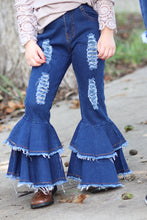 Load image into Gallery viewer, Denim Distressed Bell Bottoms