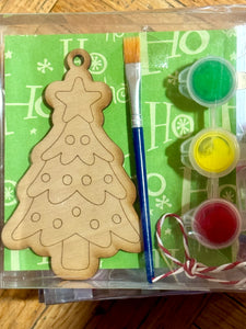 Mini Paint Your Own Ornament Kit