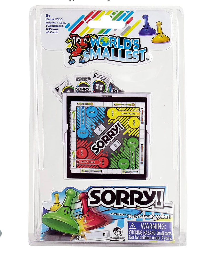World’s Smallest Sorry