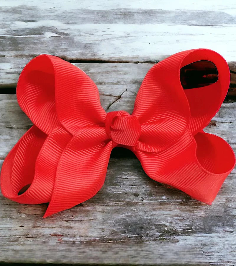 Red 4” Hair Bow