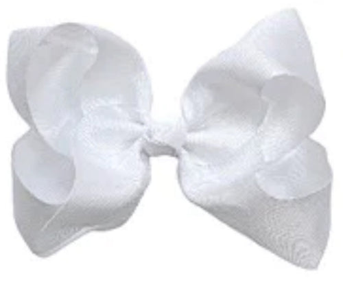 White 4” Hair Bow