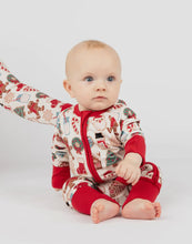 Load image into Gallery viewer, Milk and Cookies Holiday Bamboo Baby PJs