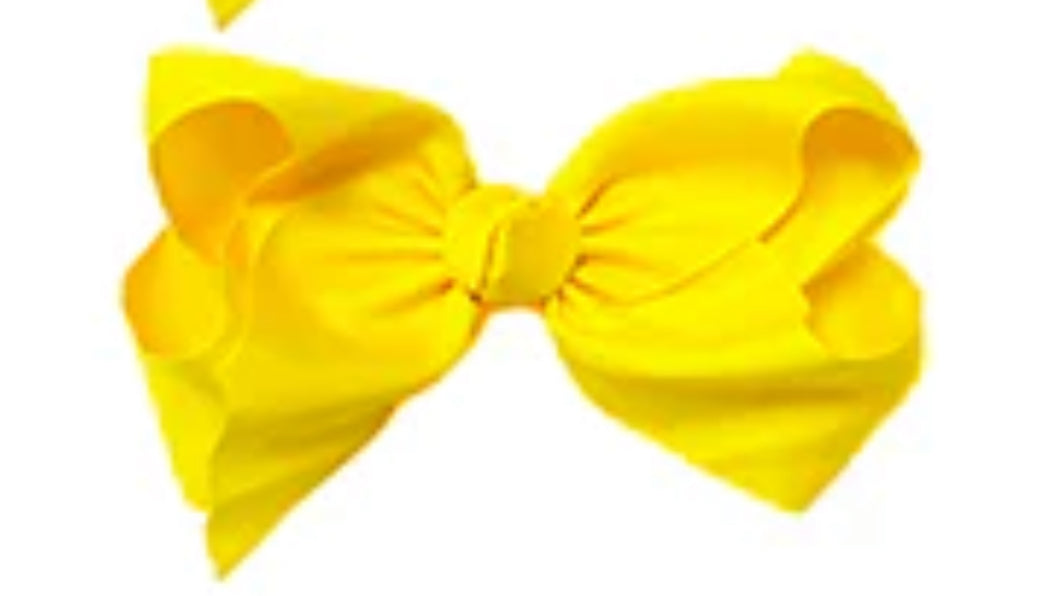 Yellow 4” Hair Bow