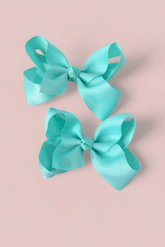 Aqua 5.5” Hair Bow