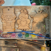 Load image into Gallery viewer, Paint Your Own Nutcracker Ornaments Kit