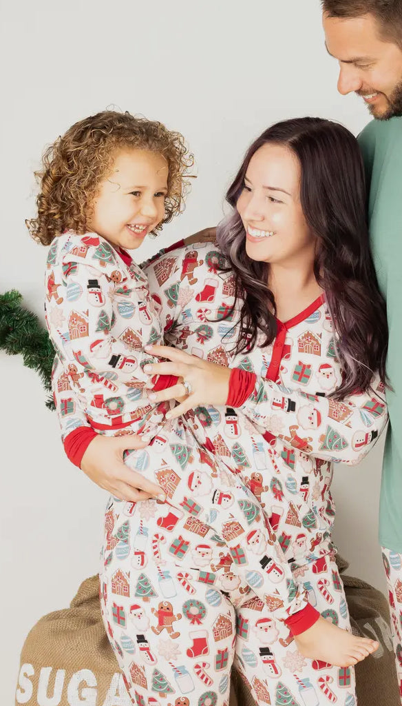 Milk and Cookies Christmas Bamboo Women’s PJ Top