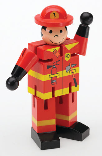 Mini Wooden Fireman