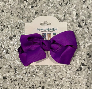 Royal Purple 4” Hair Bow