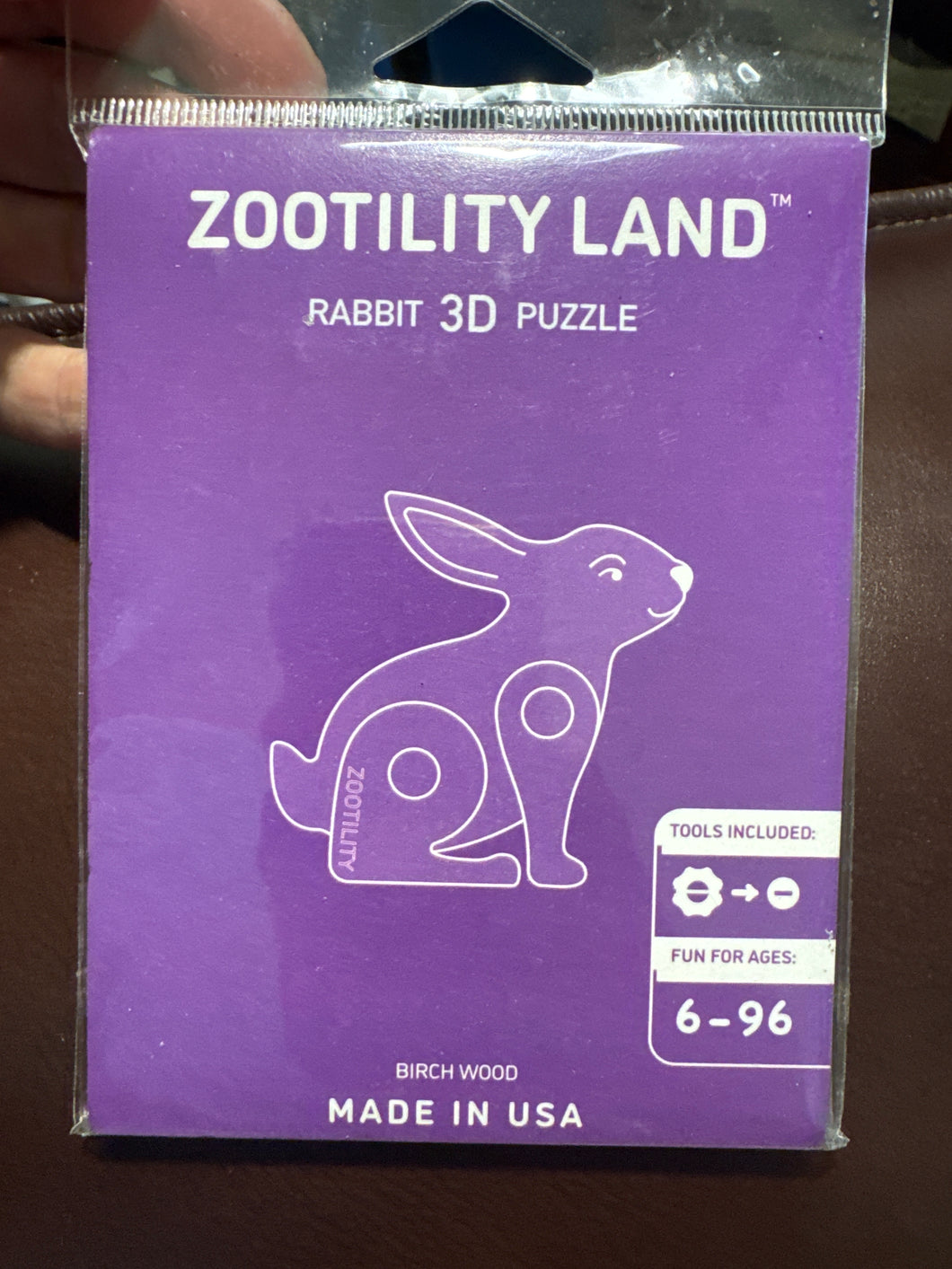 Zootility Land Rabbit 3D Puzzle