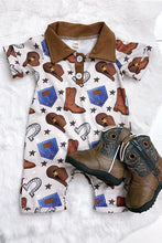 Load image into Gallery viewer, Cowboy Boot Romper