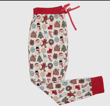 Load image into Gallery viewer, Milk and Cookies Holiday Bamboo Women’s PJ Jogger