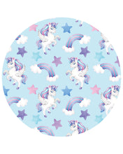 Load image into Gallery viewer, Hannah Unicorn Bamboo Ruffled Zippered Footie