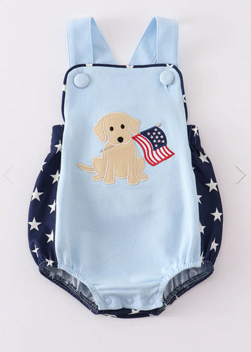 Boy’s Patriotic Pup Romper