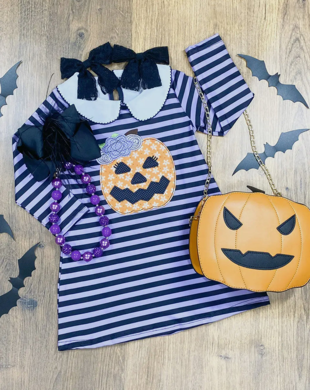 Striped Jack-O-Lantern Dress