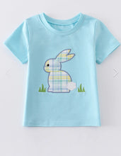 Load image into Gallery viewer, Blue Rabbit Appllique Tee