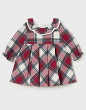 Load image into Gallery viewer, Infant Tartan Ruffle Neck Dress