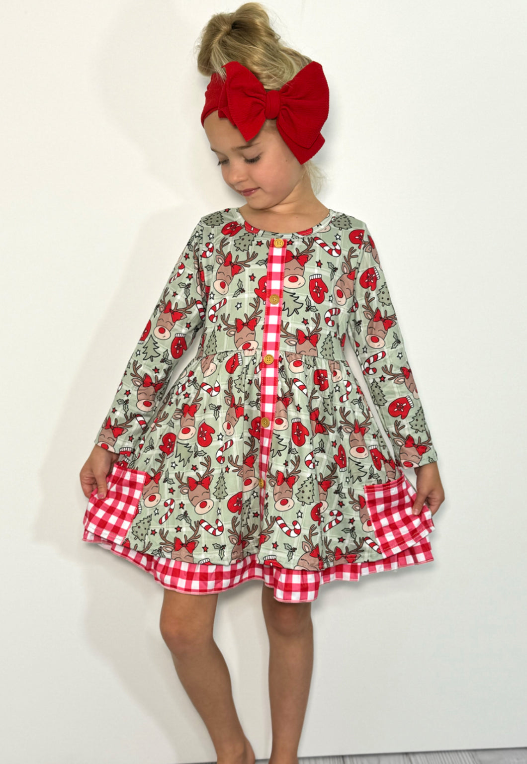 Mittens & Reindeer Dress