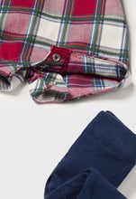 Load image into Gallery viewer, Infant Plaid Overall Set