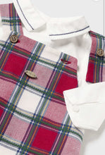 Load image into Gallery viewer, Infant Plaid Overall Set