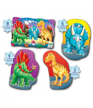 Load image into Gallery viewer, My First Puzzle Sets 4-In-A-Box Puzzles Dino