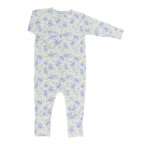 Purple Vintage Flower Convertible Romper