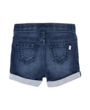 Load image into Gallery viewer, RuffleButts Girls Stretch Denim Shorts Medium Wash