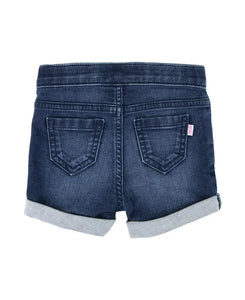 RuffleButts Girls Stretch Denim Shorts Medium Wash