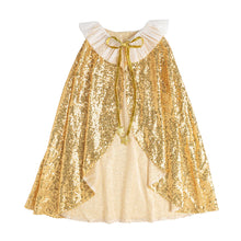 Load image into Gallery viewer, Gold Sequin Cape