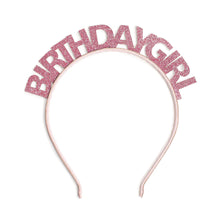Load image into Gallery viewer, Pink Birthday Girl Headband