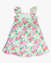 Load image into Gallery viewer, Charming Meadow Smocked Flutter Strap Dress
