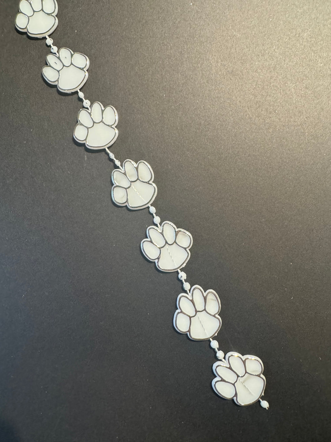 Blue & White Paw Garland