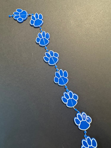 Blue & White Paw Garland