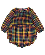 Load image into Gallery viewer, Harvest Rainbow Smocked Bubble Romper