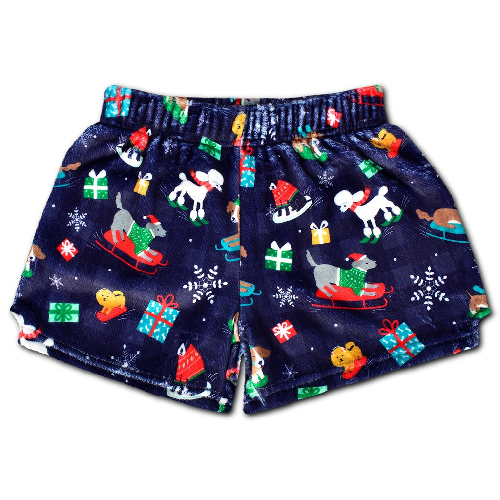 Downhill Dogs Plush Shorts