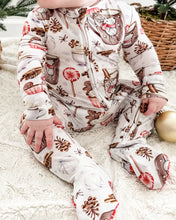 Load image into Gallery viewer, Joy Cocoa Bamboo Zippered Footie