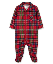 Load image into Gallery viewer, Plaid Coat Boy Footie