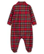 Load image into Gallery viewer, Plaid Coat Boy Footie