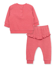 Load image into Gallery viewer, Berry Cable Pant Set