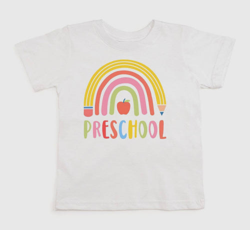 Preschool Pencil Rainbow Tee