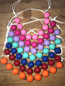 String chunky necklaces