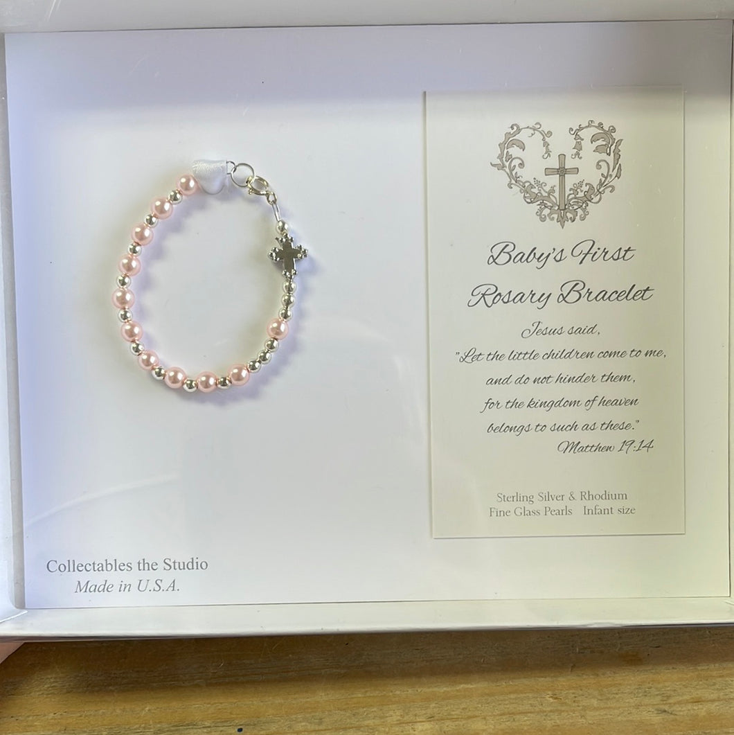 Baby’s First Rosary Bracelet Pink