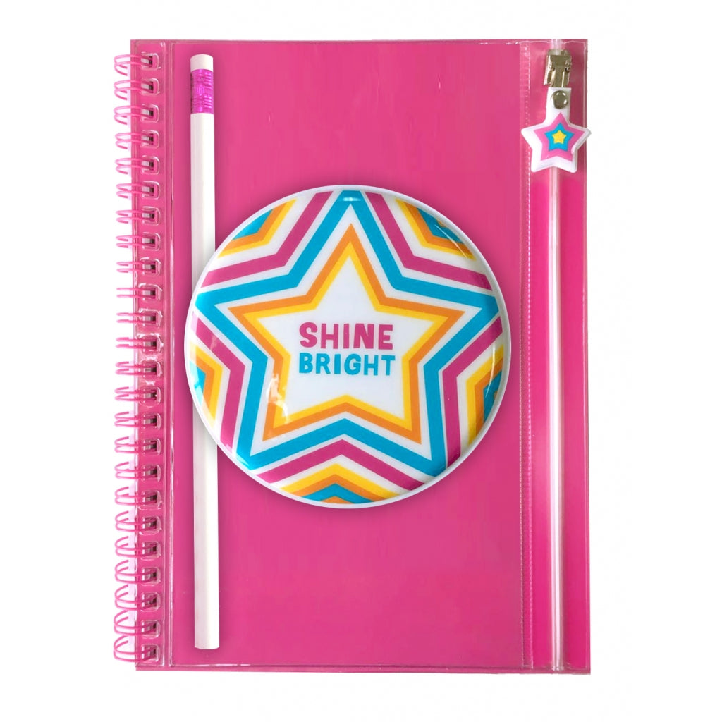 Shine Bright Pencil Pouch Journal