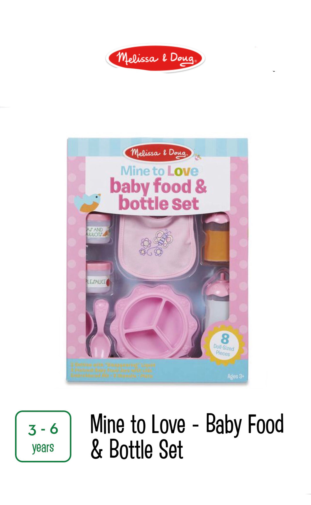 Mine to Love Baby Food and Bottle set