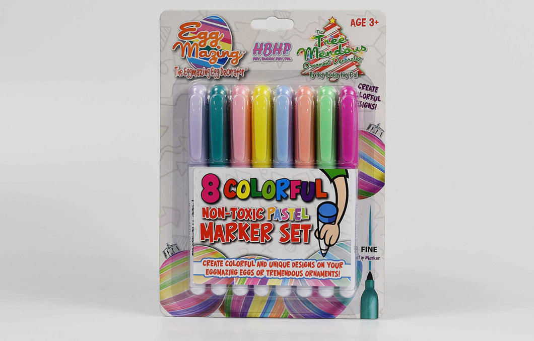 Eight colorful pastel marker set refill for Eggmazing and tree mendous  spinners