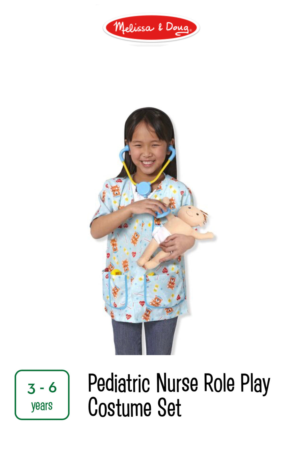 Pediatric Nurse Role Play Costume Set