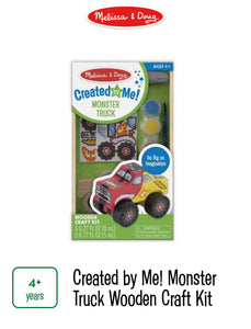 Created By Me Monster Truck Wooden Craft Kit