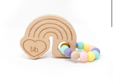 Load image into Gallery viewer, Rainbow Wooden Teether