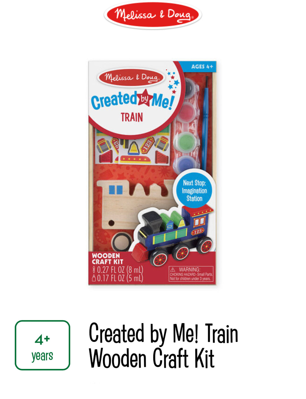 Created By Me Train Wooden Craft Kit
